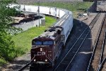 Eastbound manifest comes down the connector